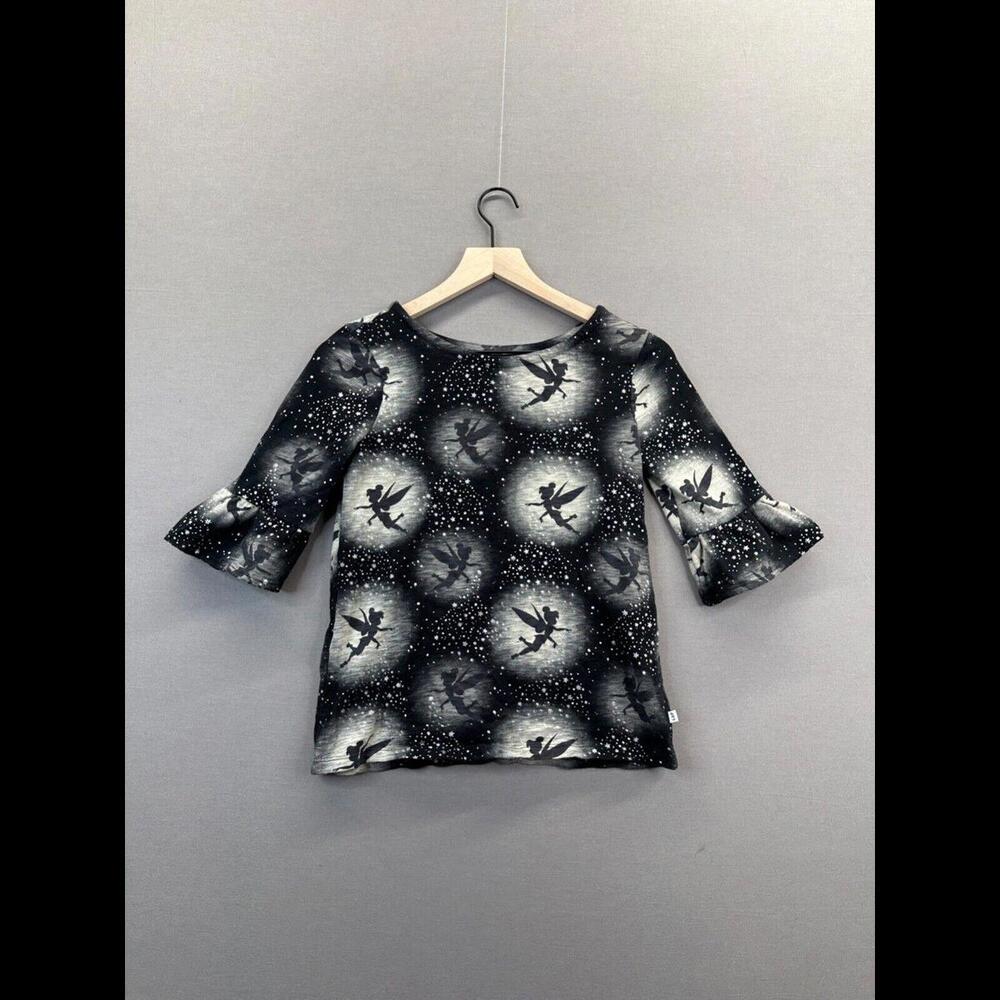 Gap Kids Black T-Shirt Tinkerbell Long Sleeve Round Neck Size XXL